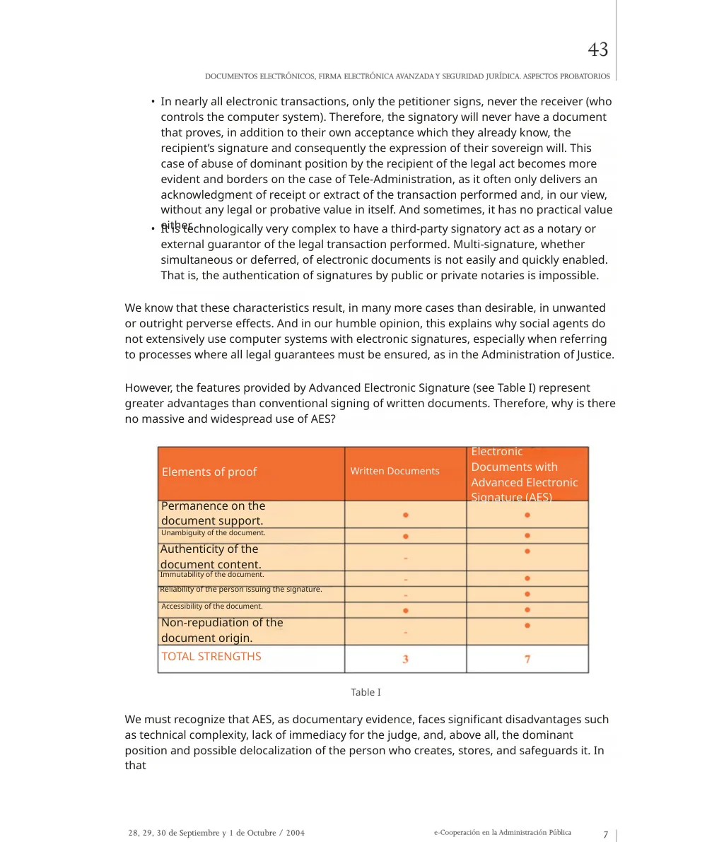 The same page in English with the orange evidence table intact